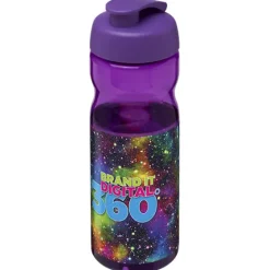 Bidon H2O Base® o pojemności 650 ml z wieczkiem zaciskowym / Fioletowy 21004522
