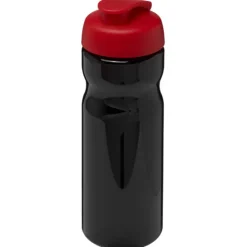 Bidon H2O Base® o pojemności 650 ml z wieczkiem zaciskowym / Czarny 21004514