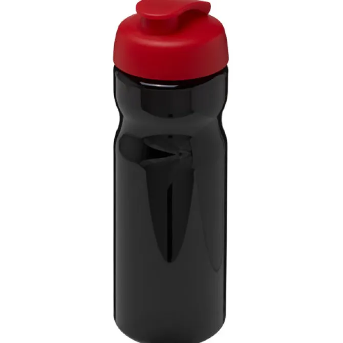 Bidon H2O Base® o pojemności 650 ml z wieczkiem zaciskowym / Czarny 21004514