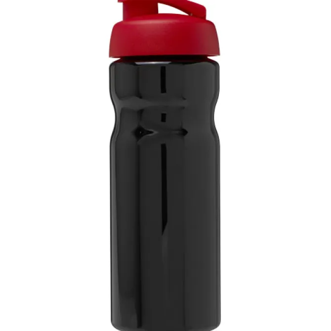 Bidon H2O Base® o pojemności 650 ml z wieczkiem zaciskowym / Czarny 21004514