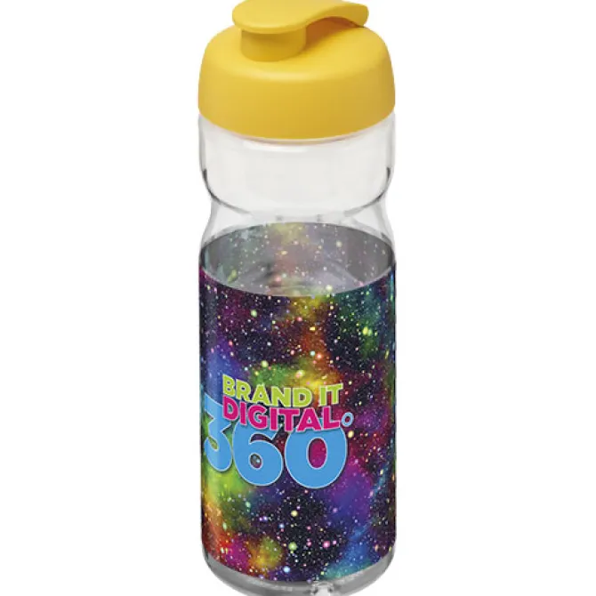Bidon H2O Base® o pojemności 650 ml z wieczkiem zaciskowym / Przezroczysty 21004510