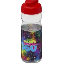 Bidon H2O Base® o pojemności 650 ml z wieczkiem zaciskowym / Przezroczysty 21004503