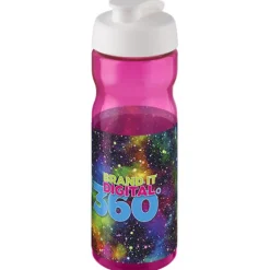 Bidon H2O Base® o pojemności 650 ml z wieczkiem zaciskowym / Biały 21004518