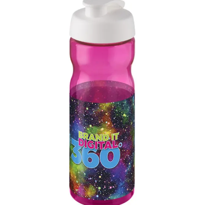 Bidon H2O Base® o pojemności 650 ml z wieczkiem zaciskowym / Biały 21004518