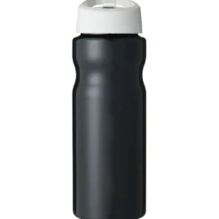 Bidon H2O Base® o pojemności 650 ml z wieczkiem z słomką / Czarny 21004908