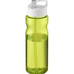 Bidon H2O Base® o pojemności 650 ml z wieczkiem z słomką / Limonka 21004965