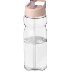 Bidon H2O Base® o pojemności 650 ml z wieczkiem z słomką / Pale blush pink 21004967