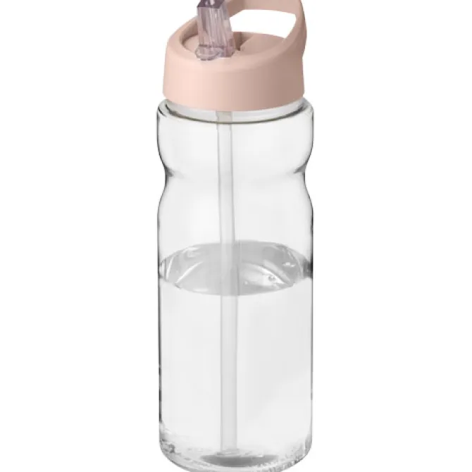 Bidon H2O Base® o pojemności 650 ml z wieczkiem z słomką / Pale blush pink 21004967