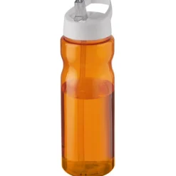 Bidon H2O Base® o pojemności 650 ml z wieczkiem z słomką / Pomarańczowy 21004934