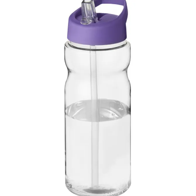 Bidon H2O Base® o pojemności 650 ml z wieczkiem z słomką / Przezroczysty 21004921