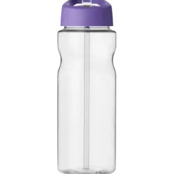 Bidon H2O Base® o pojemności 650 ml z wieczkiem z słomką / Przezroczysty 21004921