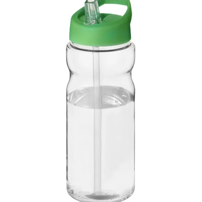 Bidon H2O Base® o pojemności 650 ml z wieczkiem z słomką / Przezroczysty 21004917
