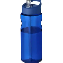 Bidon H2O Base® o pojemności 650 ml z wieczkiem z słomką / Niebieski 21004914