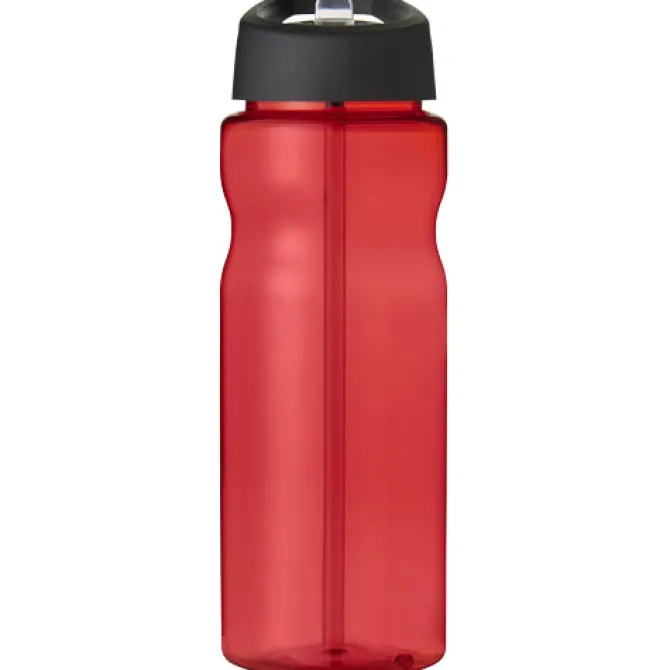 Bidon H2O Base® o pojemności 650 ml z wieczkiem z słomką / Czerwony 21004905