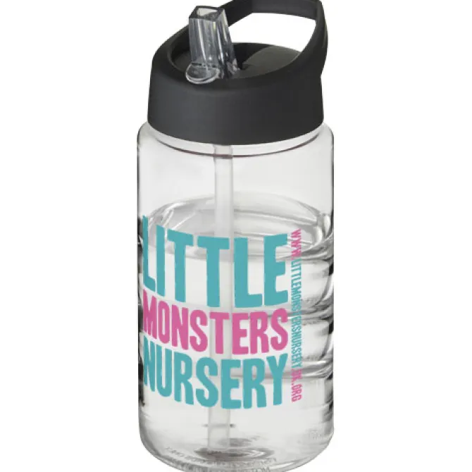 Bidon H2O Bop o pojemności 500 ml z wieczkiem z dzióbkiem / Niebieski 21088305