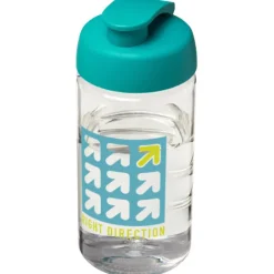 Bidon H2O Bop® o pojemności 500 ml z wieczkiem zaciskowym / Przezroczysty 21005005