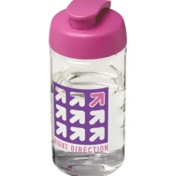 Bidon H2O Bop® o pojemności 500 ml z wieczkiem zaciskowym / Przezroczysty 21005008