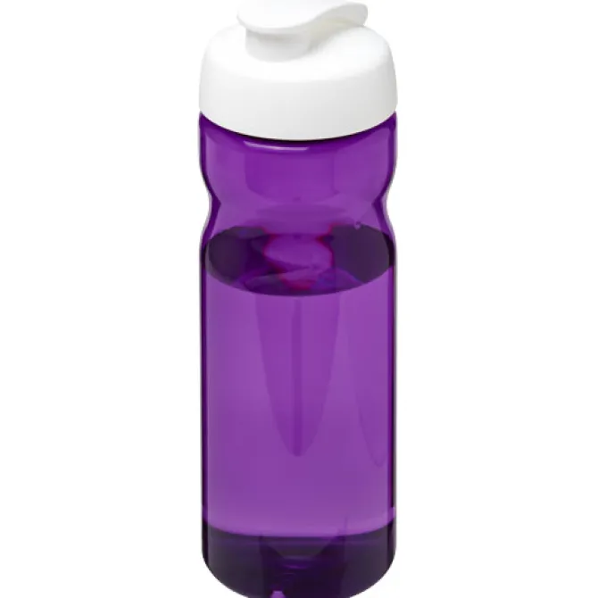 Bidon H2O Eco o pojemności 650 ml z wieczkiem zaciskowym / Fioletowy 21009718