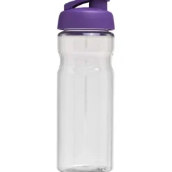 Bidon H2O Eco o pojemności 650 ml z wieczkiem zaciskowym / Przezroczysty 21009796