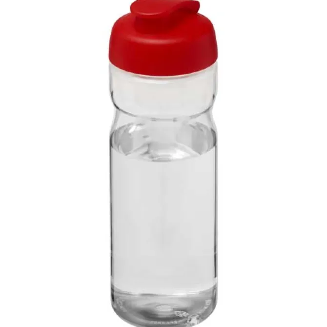 Bidon H2O Eco o pojemności 650 ml z wieczkiem zaciskowym / Przezroczysty 21009794