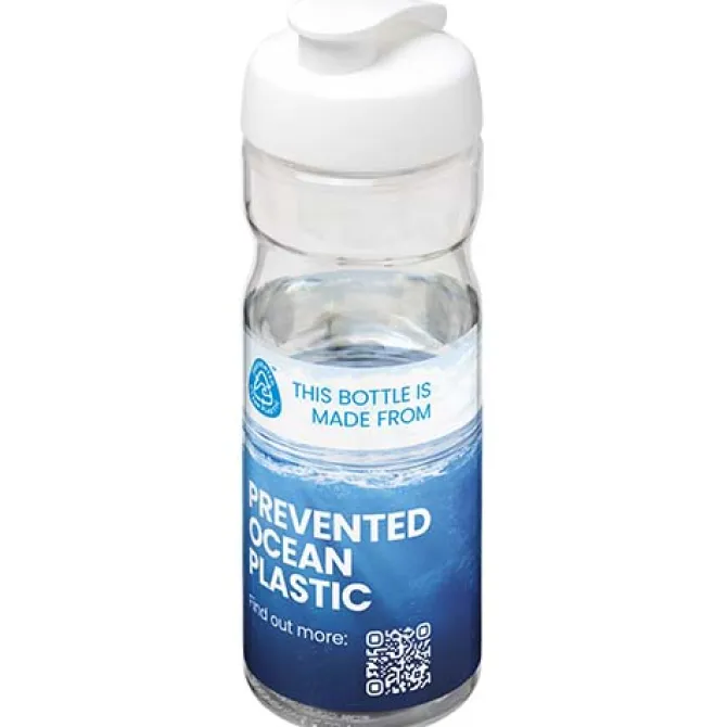 Bidon H2O Eco o pojemności 650 ml z wieczkiem zaciskowym / Kość słoniowa 21009721