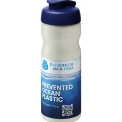 Bidon H2O Eco o pojemności 650 ml z wieczkiem zaciskowym / Kość słoniowa 21009722