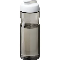 Bidon H2O Eco o pojemności 650 ml z wieczkiem zaciskowym / Ciemnografitowy 21009701