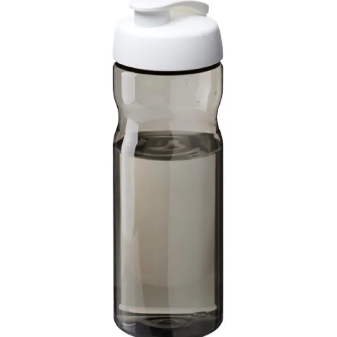 Bidon H2O Eco o pojemności 650 ml z wieczkiem zaciskowym / Ciemnografitowy 21009701