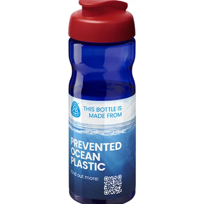 Bidon H2O Eco o pojemności 650 ml z wieczkiem zaciskowym / Błękit królewski 21009714