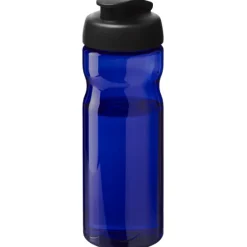 Bidon H2O Eco o pojemności 650 ml z wieczkiem zaciskowym / Niebieski 21009711