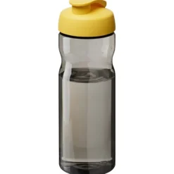 Bidon H2O Eco o pojemności 650 ml z wieczkiem zaciskowym / Ciemnografitowy 21009710