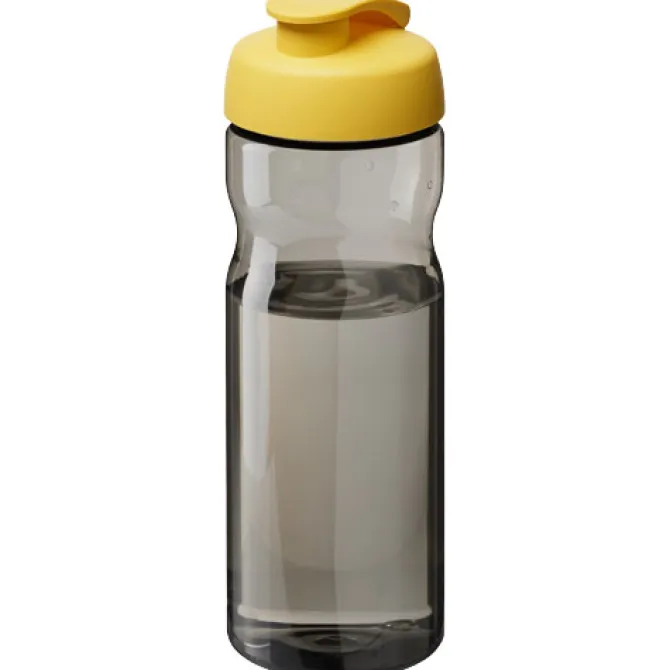 Bidon H2O Eco o pojemności 650 ml z wieczkiem zaciskowym / Ciemnografitowy 21009710
