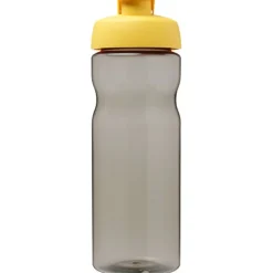 Bidon H2O Eco o pojemności 650 ml z wieczkiem zaciskowym / Ciemnografitowy 21009710