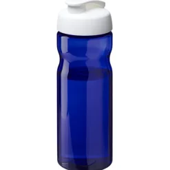 Bidon H2O Eco o pojemności 650 ml z wieczkiem zaciskowym / Niebieski 21009713