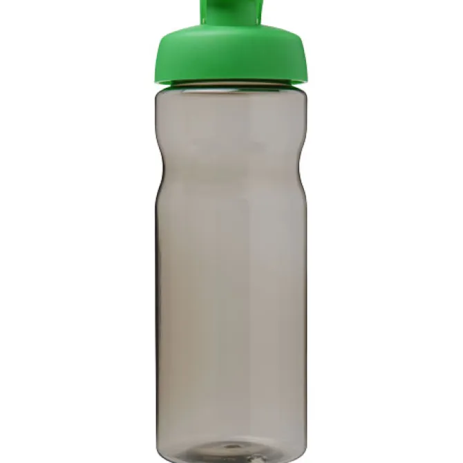 Bidon H2O Eco o pojemności 650 ml z wieczkiem zaciskowym / Ciemnografitowy 21009706