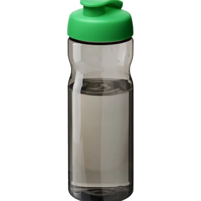 Bidon H2O Eco o pojemności 650 ml z wieczkiem zaciskowym / Ciemnografitowy 21009706
