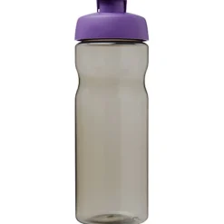 Bidon H2O Eco o pojemności 650 ml z wieczkiem zaciskowym / Ciemnografitowy 21009705