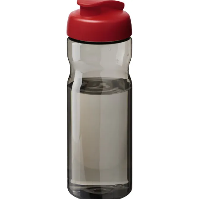 Bidon H2O Eco o pojemności 650 ml z wieczkiem zaciskowym / Ciemnografitowy 21009703