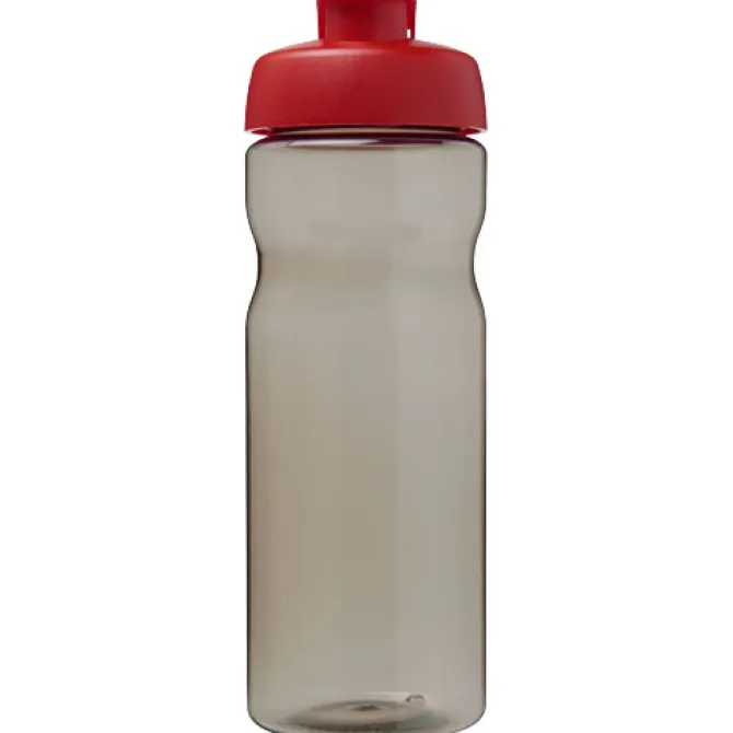 Bidon H2O Eco o pojemności 650 ml z wieczkiem zaciskowym / Ciemnografitowy 21009703