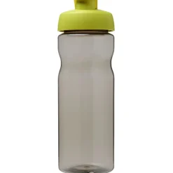 Bidon H2O Eco o pojemności 650 ml z wieczkiem zaciskowym / Ciemnografitowy 21009704