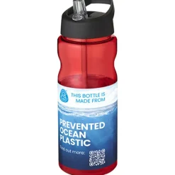 Bidon H2O Eco o pojemności 650 ml z wieczkiem z dzióbkiem / Niebieski 21009902