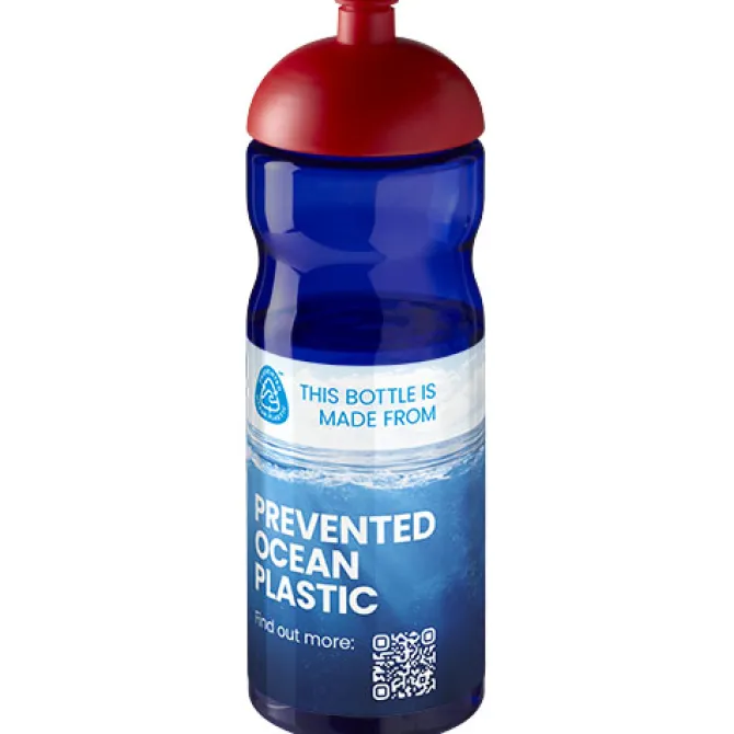 Bidon H2O Eco o pojemności 650 ml z wypukłym wieczkiem / Niebieski 21009813
