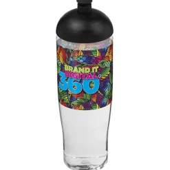 Bidon H2O Tempo® o pojemności 700 ml z wypukłym wieczkiem / Przezroczysty 21004200
