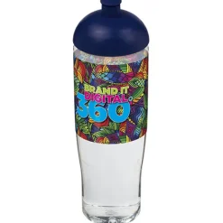 Bidon H2O Tempo® o pojemności 700 ml z wypukłym wieczkiem / Przezroczysty 21004202