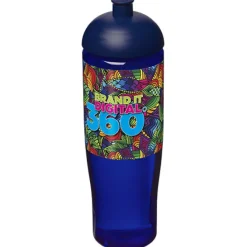 Bidon H2O Tempo® o pojemności 700 ml z wypukłym wieczkiem / Niebieski 21004219