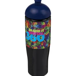 Bidon H2O Tempo® o pojemności 700 ml z wypukłym wieczkiem / Czarny 21004213