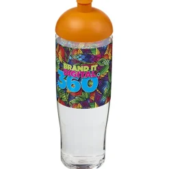 Bidon H2O Tempo® o pojemności 700 ml z wypukłym wieczkiem / Przezroczysty 21004207