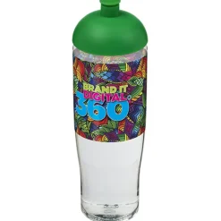 Bidon H2O Tempo® o pojemności 700 ml z wypukłym wieczkiem / Przezroczysty 21004206