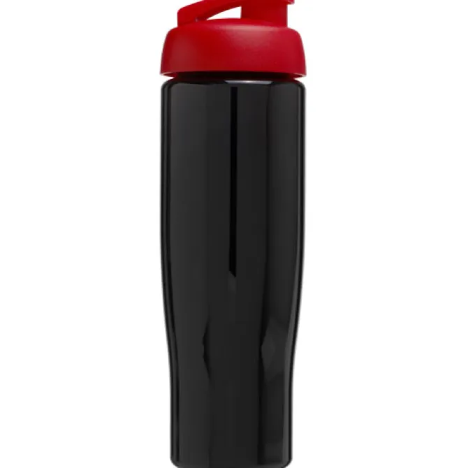 Bidon H2O Tempo® o pojemności 700 ml z wieczkiem zaciskowym / Czarny 21004014