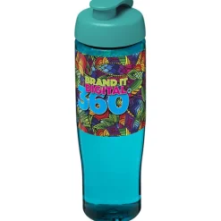 Bidon H2O Tempo® o pojemności 700 ml z wieczkiem zaciskowym / Morski 21004021
